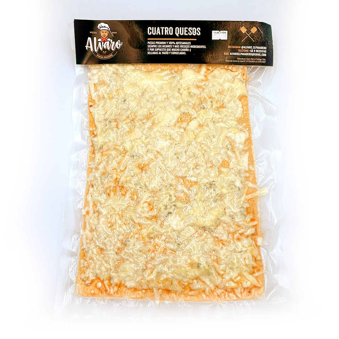Pizza a la piedra 4 Quesos 1 Unidad | ALONSO