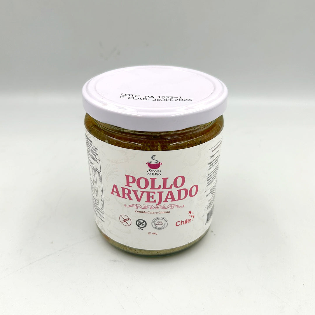 Pollo Arvejado 400 grs | SABORES DE LA PAO