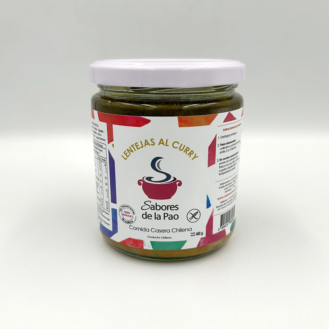 Lentejas al curry 400 grs | SABORES DE LA PAO