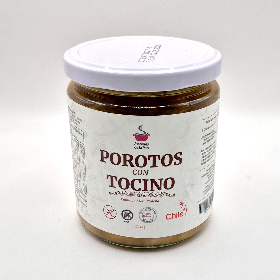 Porotos con Tocino 400 grs. | SABORES DE LA PAO