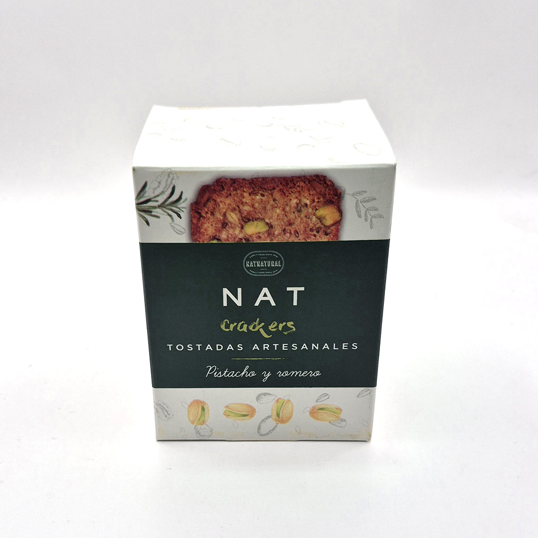 Crackers Pistacho y Romero 80 grs. | NAT CRAKERS