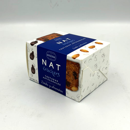 Crackers Caju Datiles Almendras 80  | NAT CRAKERS
