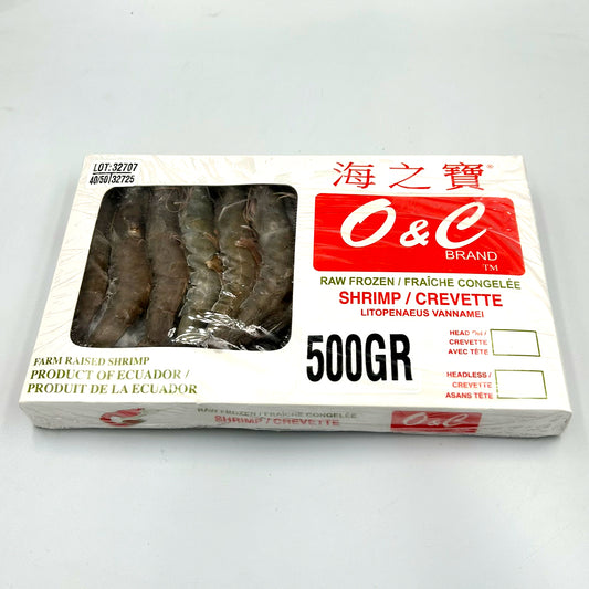 Camaron con cabeza 500 gr | OCEANO