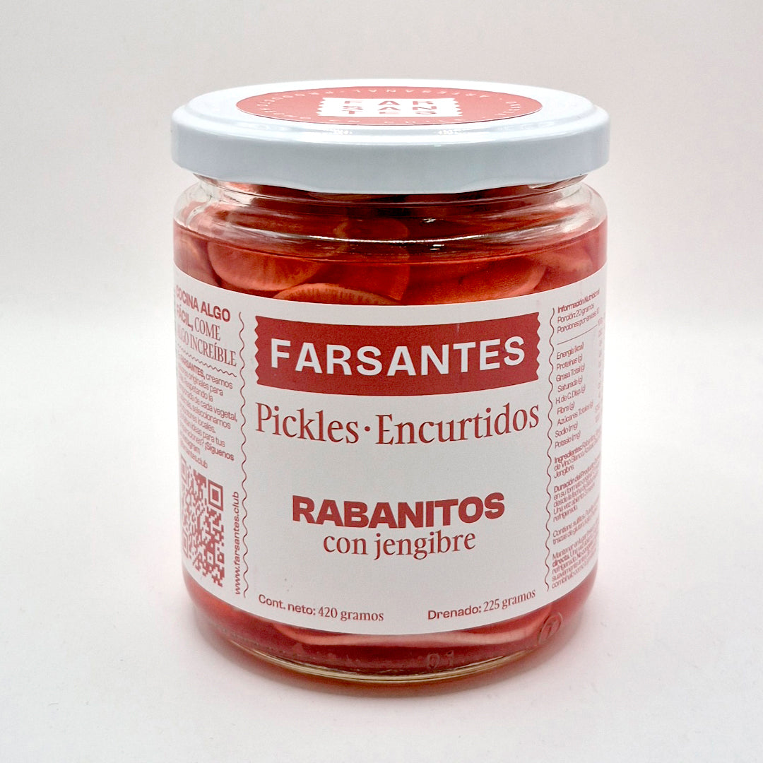 Encurtido de Rabanitos con Jengibre 420 grs. | FARSANTES